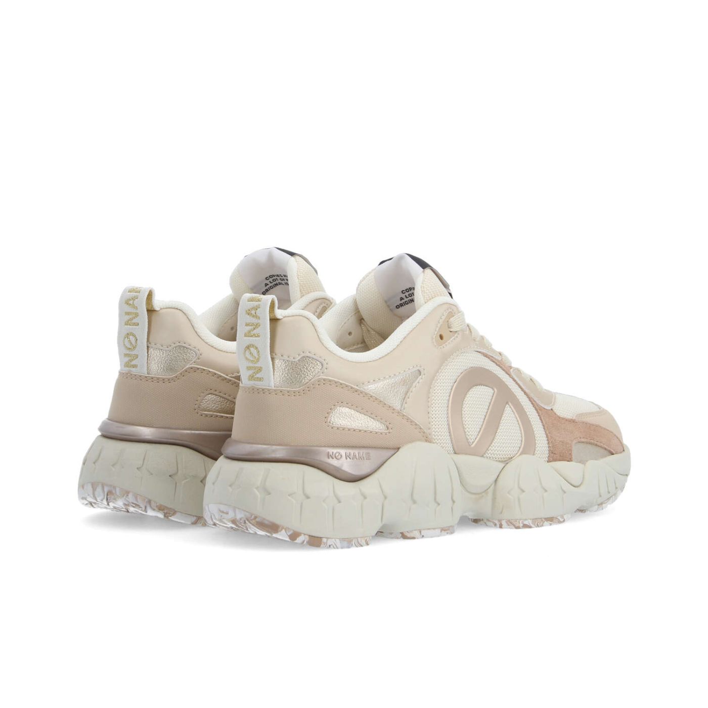 KRAZEE RUNNER W - KNIT/STAMP/NACR - OFF WHITE/PALE PINK